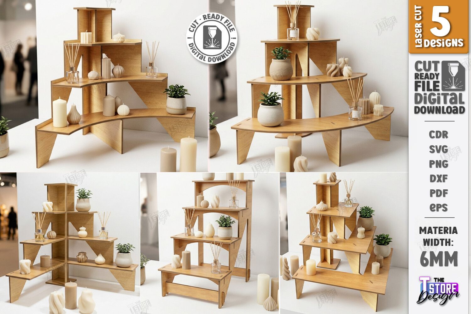 Modular Stand Retail Display Laser Set