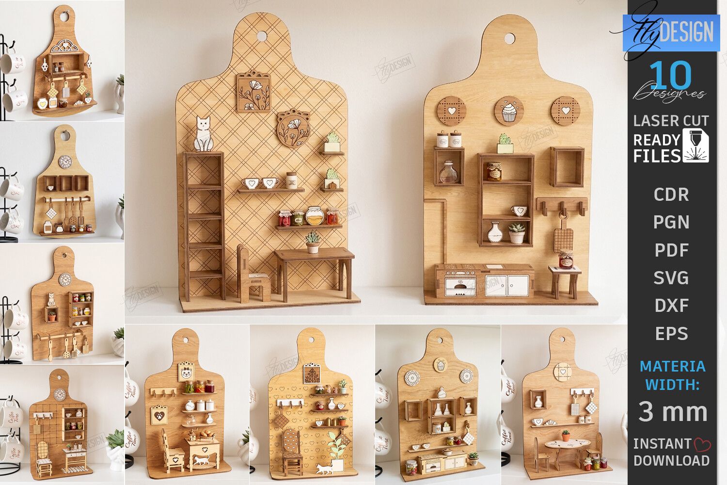 Kitchen Board Room Box Laser Cut Bundle